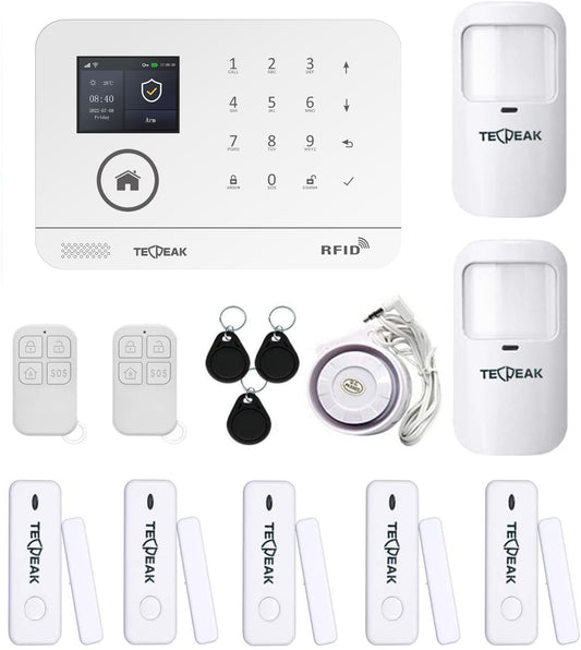 A4 - Alarme WiFi / GSM Intelligente Maison (Blanc)