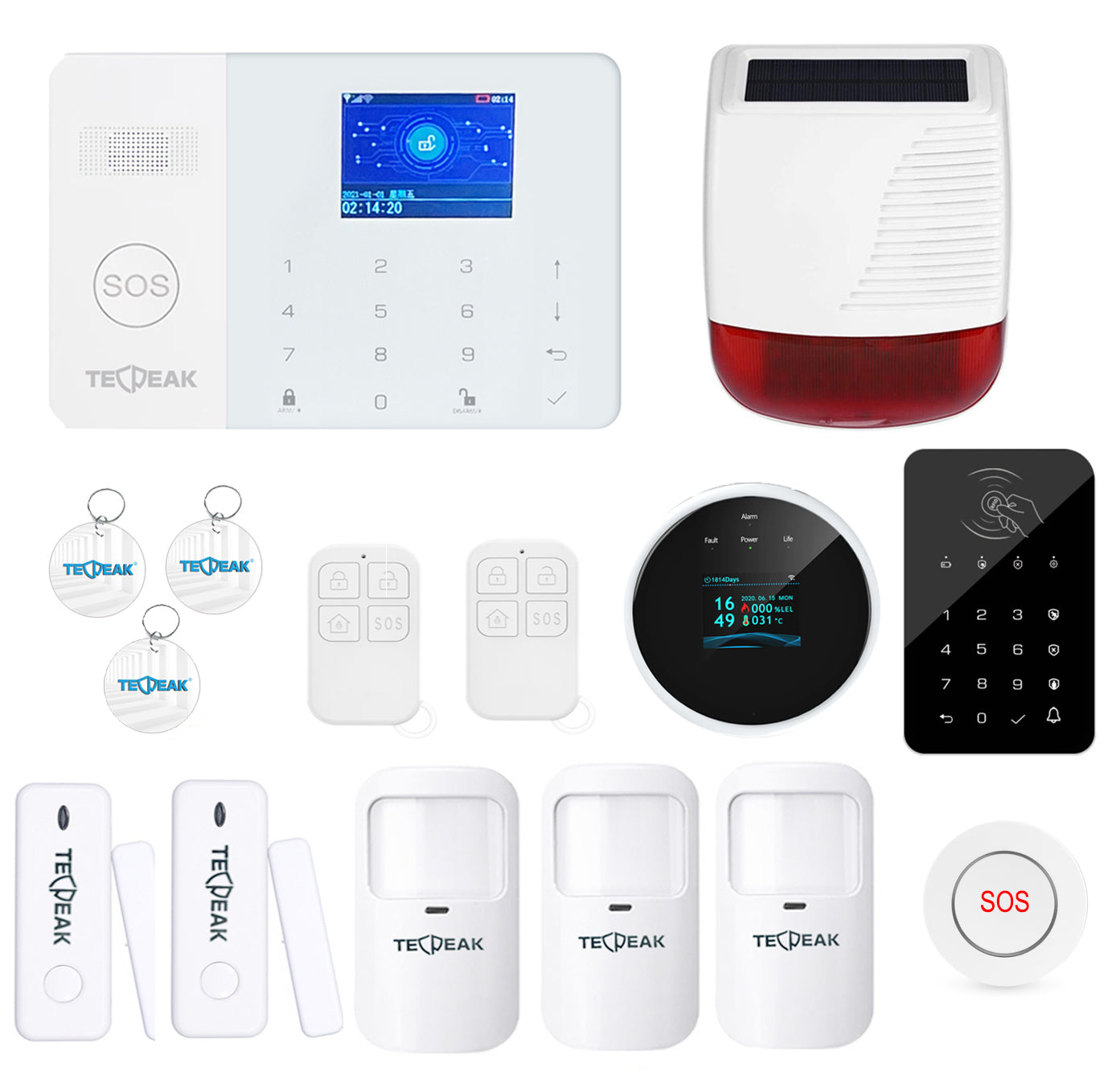 A4 - WiFi / GSM Allarme Intelligente Casa (Bianco)