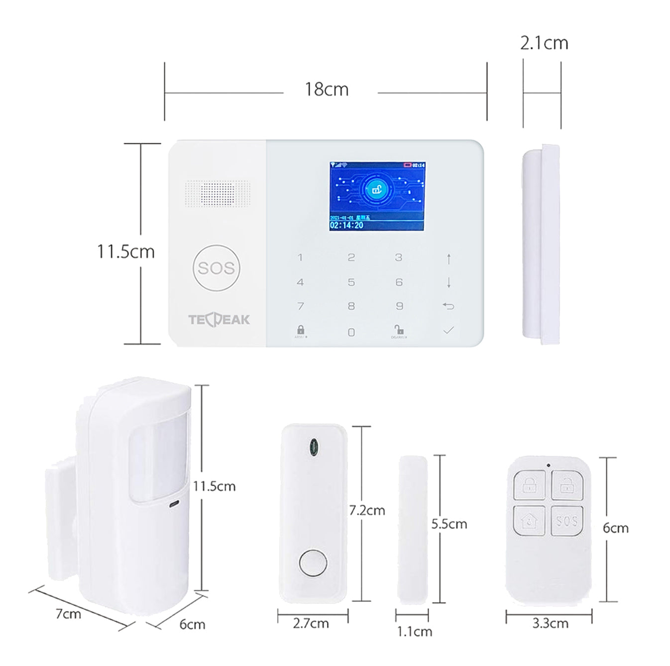 S8 - WiFi / GSM / 2G / 4G Alarme Maison