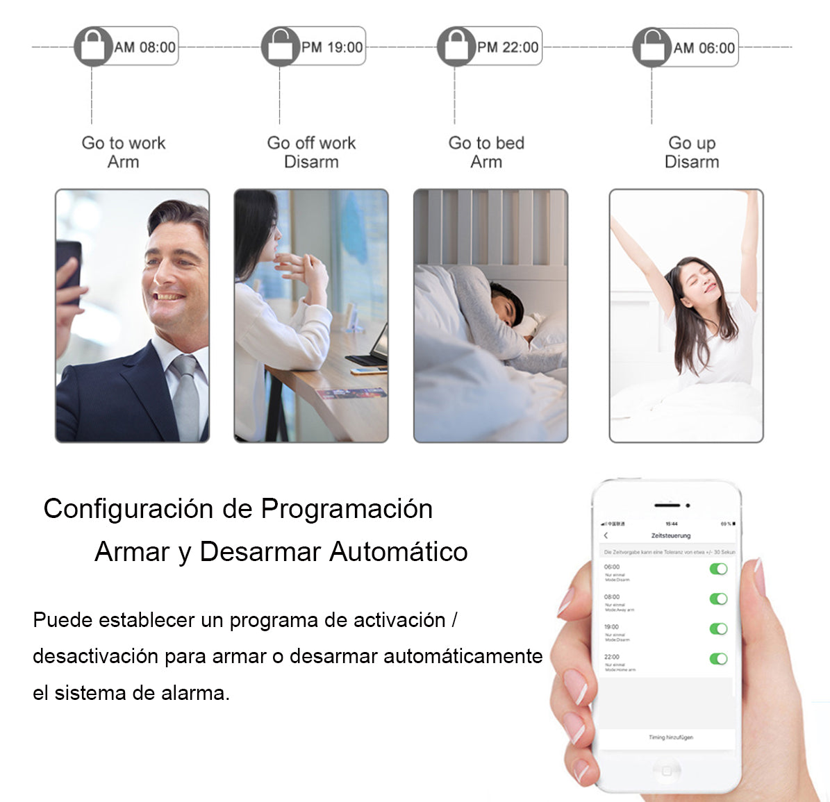 A1 - WiFi / GSM Sicherheitssystem (Weiß)