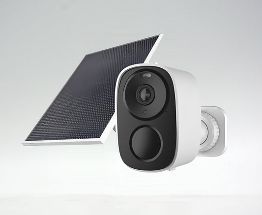 Caméra Extérieure Solaire avec Batterie et Panneau Solaire O11