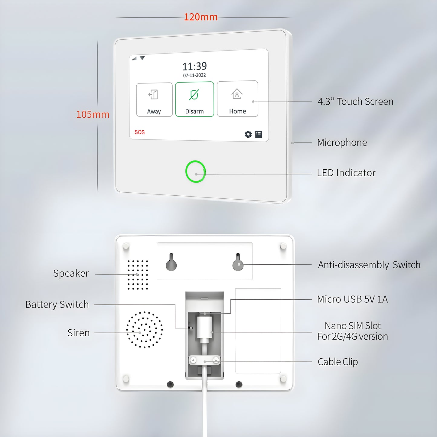 S1 - Alarme Maison WiFi / GSM / 2G / 4G